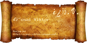 Ócsai Viktor névjegykártya